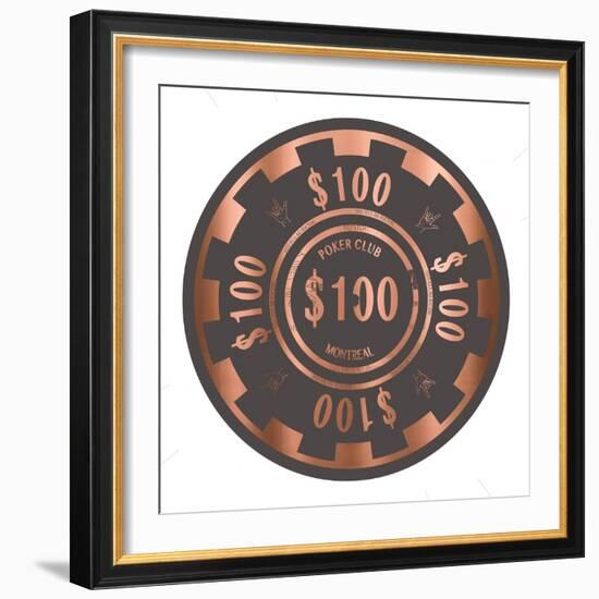 PokerChip $100, 2015-Francois Domain-Framed Giclee Print