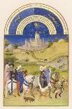 October Peasants Sow Next Year's Crops Within Sight of the Palais Du Louvre Paris-Pol De Limbourg-Art Print