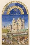 April Courtly Life in the Grounds of the Chateau De Dourdan-Pol De Limbourg-Framed Art Print