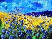 field flowers (poppies, chicorees daisies and many more)-Pol Ledent-Art Print