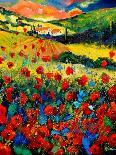 Poppies In Tuscany-Pol Ledent-Art Print