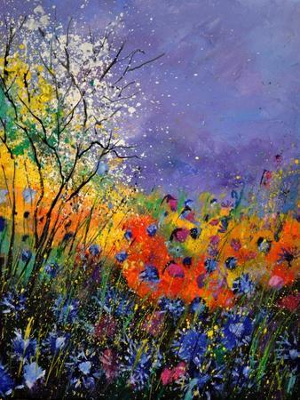 Wild flowers in summer 88 Painting by Pol Ledent
