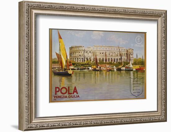 Pola Venezia Giulia Poster-Leopoldo Metlicovitz-Framed Photographic Print