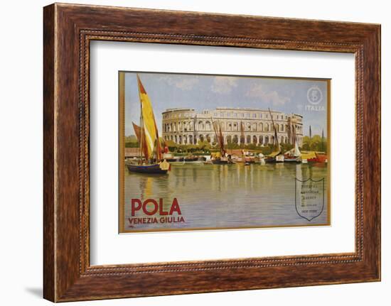 Pola Venezia Giulia Poster-Leopoldo Metlicovitz-Framed Photographic Print