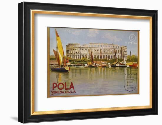 Pola Venezia Giulia Poster-Leopoldo Metlicovitz-Framed Photographic Print