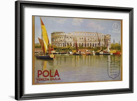 Pola Venezia Giulia Poster-Leopoldo Metlicovitz-Framed Photographic Print