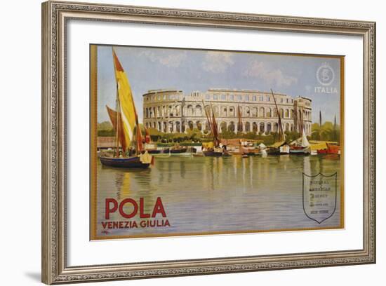 Pola Venezia Giulia Poster-Leopoldo Metlicovitz-Framed Photographic Print