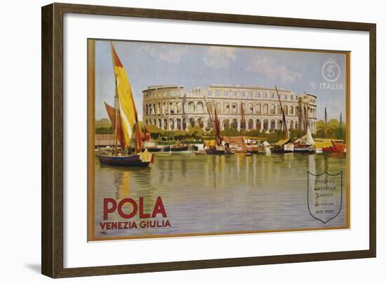 Pola Venezia Giulia Poster-Leopoldo Metlicovitz-Framed Photographic Print