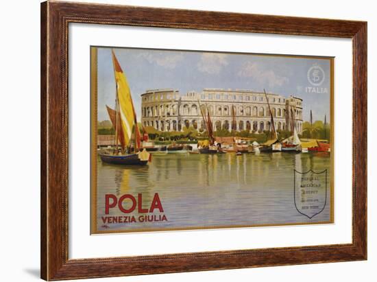 Pola Venezia Giulia Poster-Leopoldo Metlicovitz-Framed Photographic Print