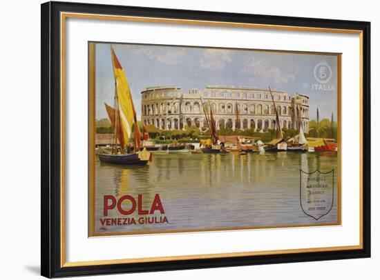 Pola Venezia Giulia Poster-Leopoldo Metlicovitz-Framed Photographic Print