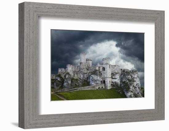 Poland. Composite of Ogrodzieniec Castle-Jaynes Gallery-Framed Photographic Print