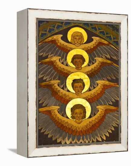 Poland, Cracow, Extraordinary Art Nouveau Decoration in the Franciscan Church, Designed by Stanisla-Katie Garrod-Framed Premier Image Canvas