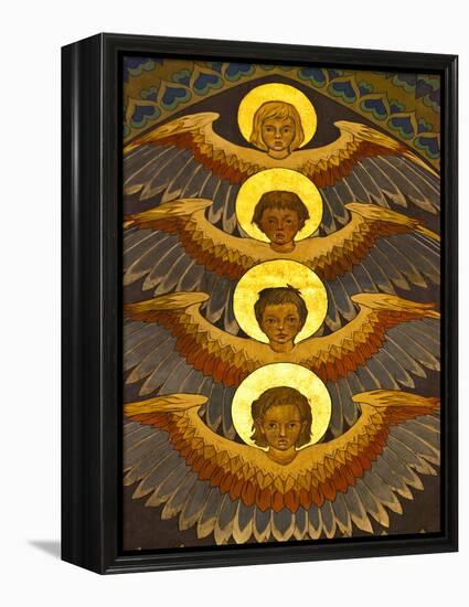 Poland, Cracow, Extraordinary Art Nouveau Decoration in the Franciscan Church, Designed by Stanisla-Katie Garrod-Framed Premier Image Canvas