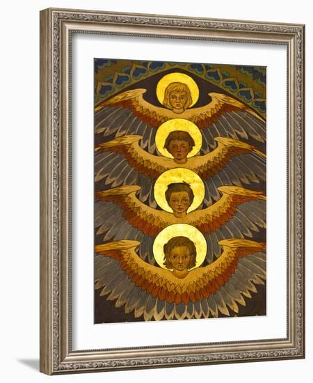 Poland, Cracow, Extraordinary Art Nouveau Decoration in the Franciscan Church, Designed by Stanisla-Katie Garrod-Framed Photographic Print