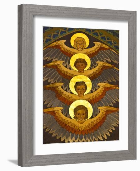 Poland, Cracow, Extraordinary Art Nouveau Decoration in the Franciscan Church, Designed by Stanisla-Katie Garrod-Framed Photographic Print