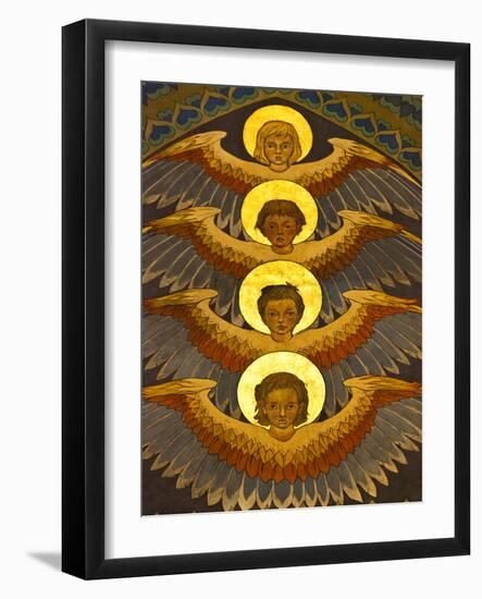 Poland, Cracow, Extraordinary Art Nouveau Decoration in the Franciscan Church, Designed by Stanisla-Katie Garrod-Framed Photographic Print