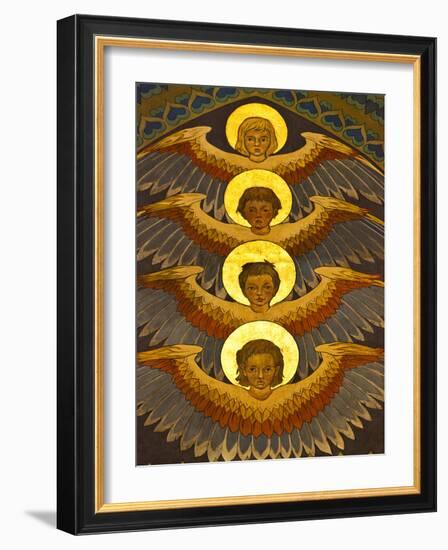 Poland, Cracow, Extraordinary Art Nouveau Decoration in the Franciscan Church, Designed by Stanisla-Katie Garrod-Framed Photographic Print