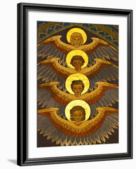 Poland, Cracow, Extraordinary Art Nouveau Decoration in the Franciscan Church, Designed by Stanisla-Katie Garrod-Framed Photographic Print