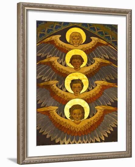 Poland, Cracow, Extraordinary Art Nouveau Decoration in the Franciscan Church, Designed by Stanisla-Katie Garrod-Framed Photographic Print