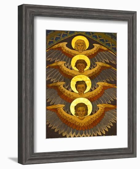 Poland, Cracow, Extraordinary Art Nouveau Decoration in the Franciscan Church, Designed by Stanisla-Katie Garrod-Framed Photographic Print