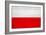 Poland Flag Design with Wood Patterning - Flags of the World Series-Philippe Hugonnard-Framed Art Print