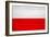 Poland Flag Design with Wood Patterning - Flags of the World Series-Philippe Hugonnard-Framed Art Print