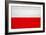 Poland Flag Design with Wood Patterning - Flags of the World Series-Philippe Hugonnard-Framed Art Print