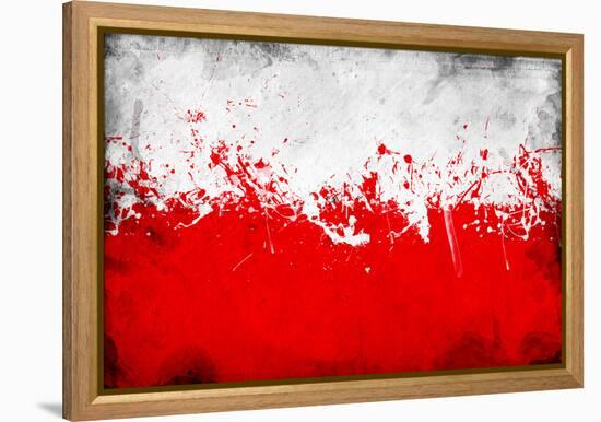 Poland Flag-igor stevanovic-Framed Stretched Canvas