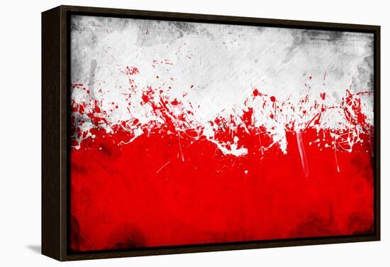 Poland Flag-igor stevanovic-Framed Stretched Canvas