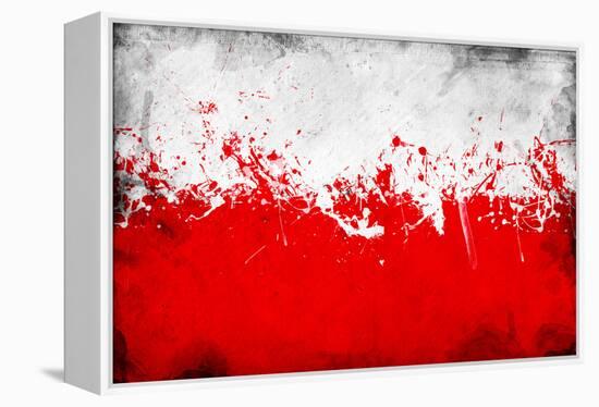 Poland Flag-igor stevanovic-Framed Stretched Canvas