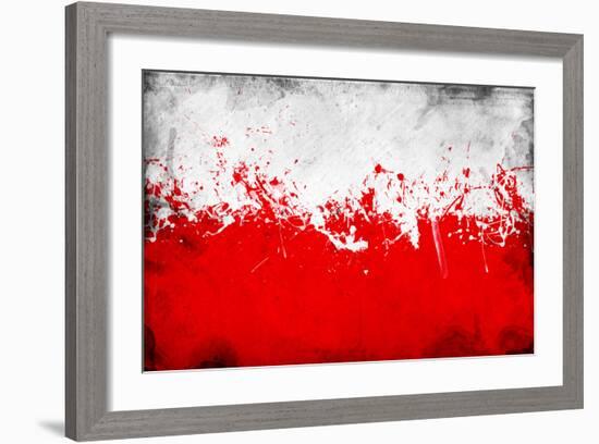 Poland Flag-igor stevanovic-Framed Premium Giclee Print