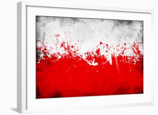 Poland Flag-igor stevanovic-Framed Premium Giclee Print