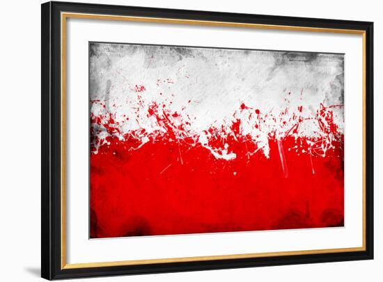 Poland Flag-igor stevanovic-Framed Premium Giclee Print