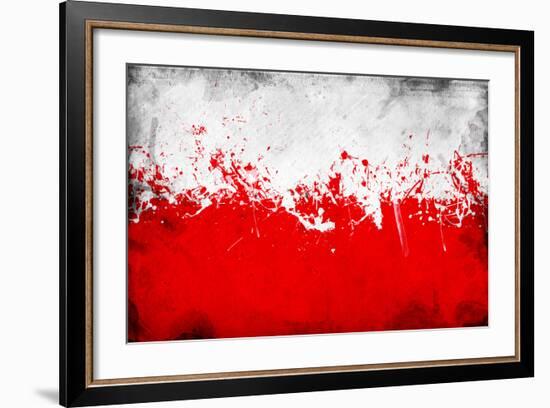 Poland Flag-igor stevanovic-Framed Art Print