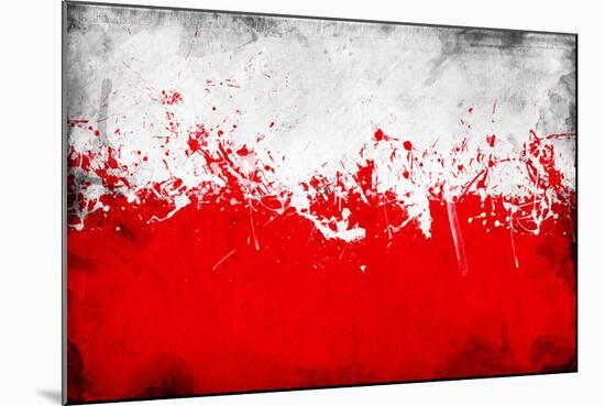 Poland Flag-igor stevanovic-Mounted Art Print