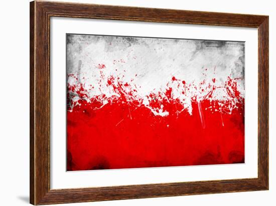 Poland Flag-igor stevanovic-Framed Art Print