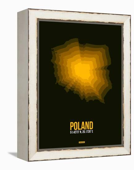 Poland Radiant Map 2-NaxArt-Framed Stretched Canvas