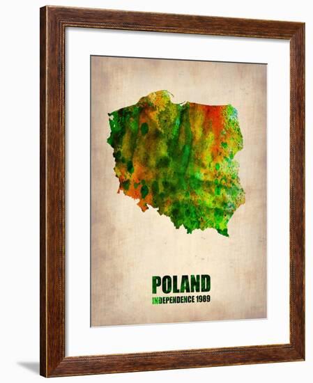 Poland Watercolor Poster-NaxArt-Framed Art Print