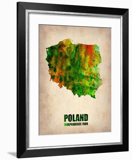 Poland Watercolor Poster-NaxArt-Framed Art Print