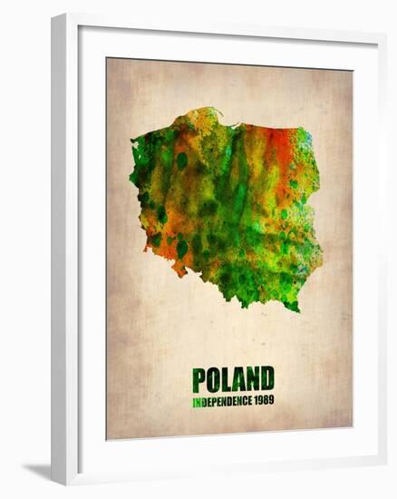 Poland Watercolor Poster-NaxArt-Framed Art Print