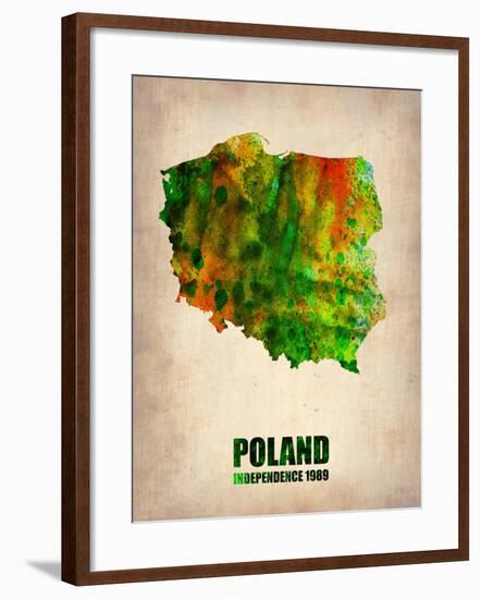 Poland Watercolor Poster-NaxArt-Framed Art Print