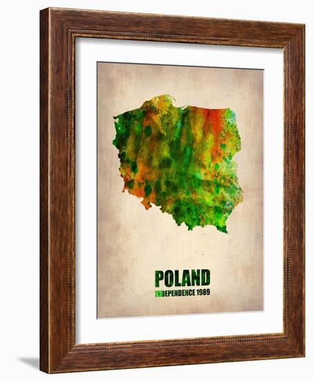 Poland Watercolor Poster-NaxArt-Framed Art Print