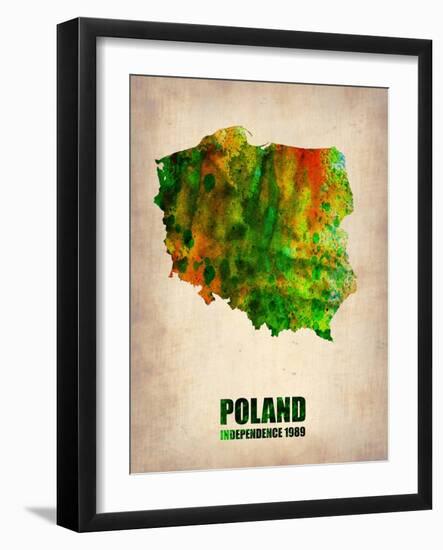 Poland Watercolor Poster-NaxArt-Framed Art Print