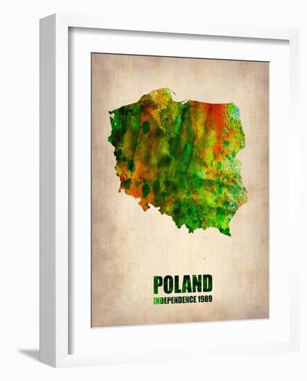 Poland Watercolor Poster-NaxArt-Framed Art Print