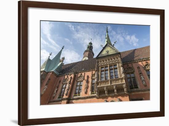 Poland, Wroclaw, Old Town Hall, Bay on the South Side of the Gothic Building-Roland T. Frank-Framed Photographic Print