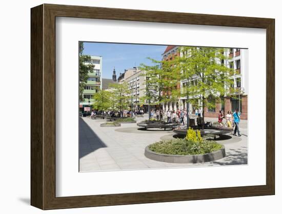 Poland, Wroclaw, Street Scene in the Kuznicza Street-Roland T. Frank-Framed Photographic Print