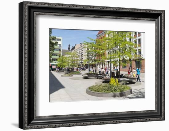 Poland, Wroclaw, Street Scene in the Kuznicza Street-Roland T. Frank-Framed Photographic Print
