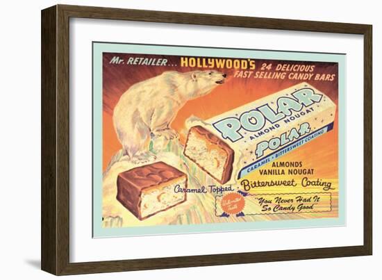 Polar Almond Nougat-null-Framed Art Print