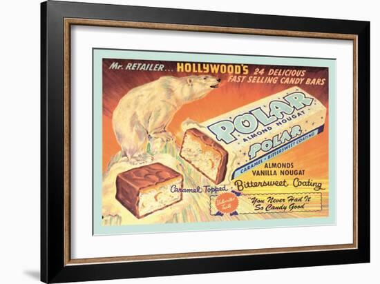 Polar Almond Nougat-null-Framed Art Print