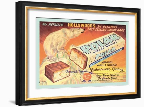 Polar Almond Nougat-null-Framed Art Print